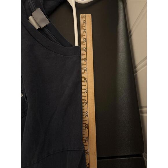 Vintage Carhartt Mens 2XL Long Sleeve Y2K Workwear Pocket Tee Shirt Navy Blue - Picture 14 of 14